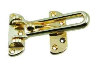 Strike Plate Lock Security Door Chain New Gold Finish Avail In 3 Colors For Sale Online Ebay